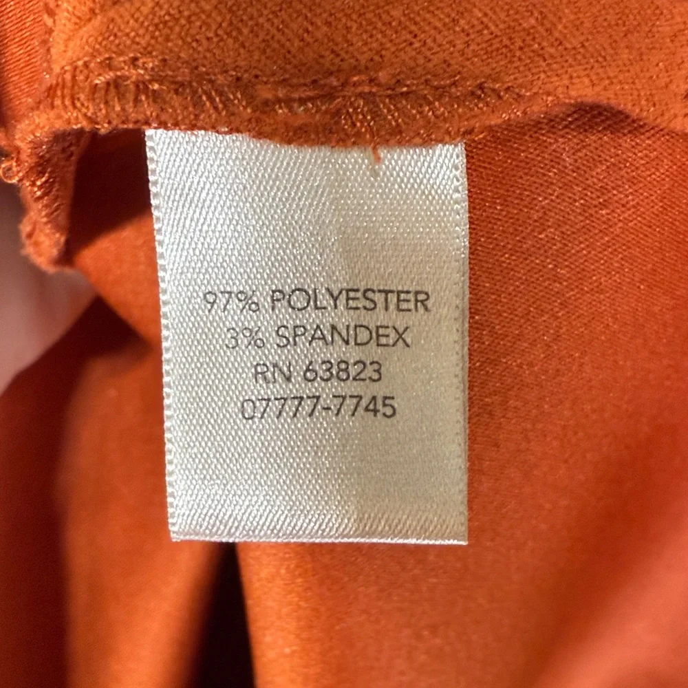 CJ Banks Rust Button-Down Shirt - Picture 10 of 12